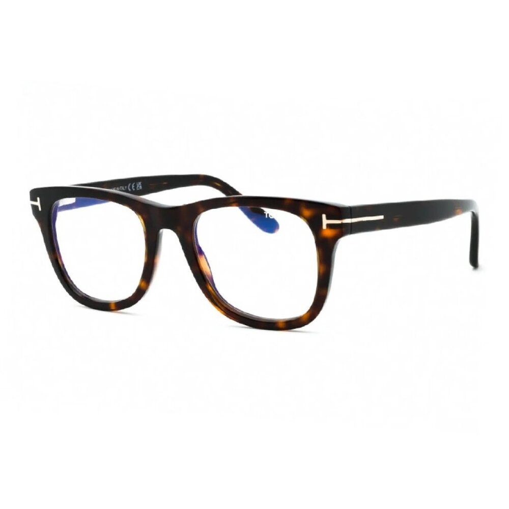 NEW TOM FORD EYEGLASSES HAVANA MEN SQUARE EYEWEAR